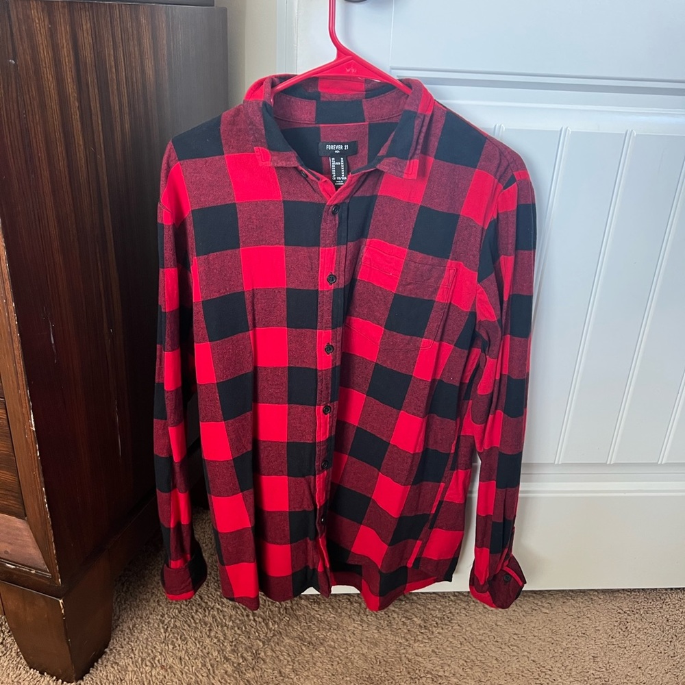 Buffalo plaid flannel shirt